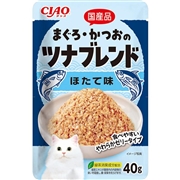 いなば 国産 CIAO チャオ まぐろ・かつおのツナブレンド ほたて味 40g