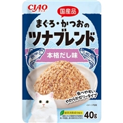 いなば 国産 CIAO チャオ まぐろ・かつおのツナブレンド 本格だし味 40g