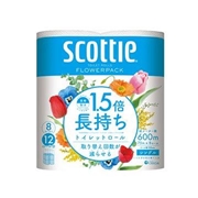スコッティ フラワーパック 1.5倍 長持ち 8ロール　シングル