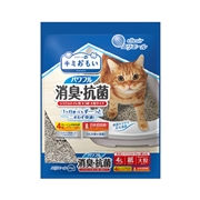 大王製紙 キミおもい パワフル消臭・抗菌システムトイレ用ネコ砂大粒 4L