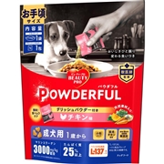 日本ペットフード ビューティープロ ドッグ パウダフル 成犬用 チキン味パウダー付き お手頃サイズ