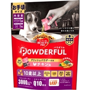 日本ペットフード ビューティープロ ドッグ パウダフル 10歳以上 チキン味パウダー付き お手頃サイズ