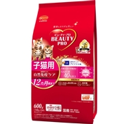 日本ペットフード 国産 ビューティープロ 子猫用 自然免疫ケア フィッシュ味 600g