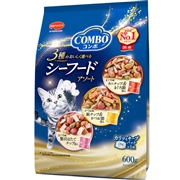 日本ペットフード 国産 コンボ 3種のおいしく選べる シーフードアソート 600g