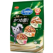 日本ペットフード 国産 コンボ 3種のおいしく選べる かつお節入アソート 600g
