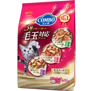 日本ペットフード 国産 コンボ 3種のおいしく選べる 毛玉ケア アソート 600g
