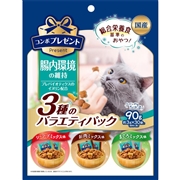 日本ペットフード 国産 コンボ プレゼント 猫 おやつ 腸内環境の維持 3種のバラエティ 90g