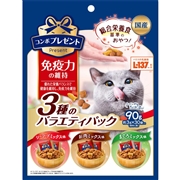 日本ペットフード 国産 コンボ プレゼント 猫 おやつ 免疫維持３種のバラエティ 90g