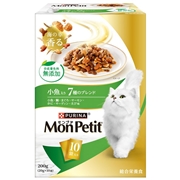 ネスレ ピュリナ モンプチ ボックス 総合栄養食 海の幸香る 小魚入り 7種のブレンド 20g×10袋