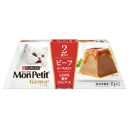 モンプチ ジェムズ ビーフ ムース仕立て とろける贅沢ジュレソース 57g×2