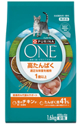 ピュリナワン キャット ドライ 高たんぱく 適正な体重を維持 チキン 1.6kg (400g×4袋)