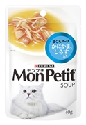 ネスレ ピュリナ モンプチスープパウチ まぐろスープ かにかま しらす入り 40g