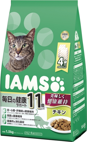 アイムス 毎日の健康ケア 11歳以上用 チキン 1.5kg 【定期購入】