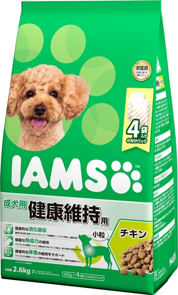 アイムス 健康ケア 成犬用 チキン 小粒 2.6kg 【定期購入】