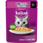 カルカン パウチ お魚ミックス まぐろ・かつお・たい入り 60g