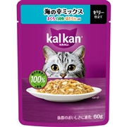 カルカン パウチ 海の幸ミックス まぐろ・白身魚・ほたてだし入り 60g