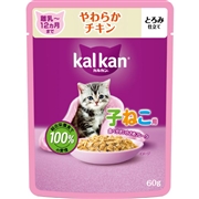 カルカン パウチ 12ヵ月までの子ねこ用 やわらかチキン 60g