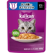 カルカン パウチ 11歳から かつお節入りまぐろとささみ 60g