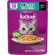 カルカン パウチ 18歳から お魚ミックス まぐろ・かつお・白身魚入り 60g