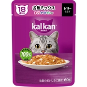 カルカン パウチ 18歳から お魚ミックス まぐろ・かつお・たい入り 60g
