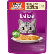 カルカンパウチ やわらかパテ お魚・お肉ミックス まぐろ・かつお・ささみ入り 着色料・発色剤 無添加 60g