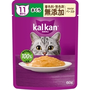 カルカン パウチ 11歳から やわらかペースト まぐろ 着色料・発色剤 無添加 60g