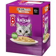 カルカン パウチ お魚・お肉ミックス まぐろ・かつお・ささみ入り 60g×8袋パック