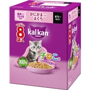 カルカン パウチ 12ヵ月までの子ねこ用 かにかま入りまぐろ 60g×8袋パック