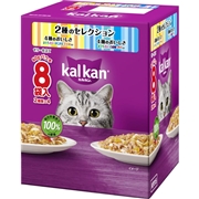 カルカン パウチ 2種のセレクション 4種のおいしさ まぐろ・たい・かにかま・ささみ入り 4種のおいしさ まぐろ・たい・白身魚・さけ入り 60g×8袋