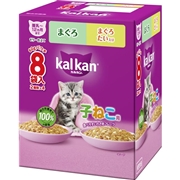 カルカン パウチ 12ヵ月までの子ねこ用 2種のセレクション まぐろ まぐろ たい入り 60×8袋パック