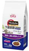 ペットライン 国産 メディファス 下部尿路・腎臓・心臓ケア 11歳から チキン味 1.5㎏