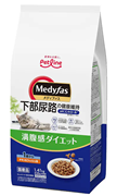 ペットライン 国産 メディファス 下部尿路ケア 1歳から 満腹感ダイエット チキン＆フィッシュ味 1.41㎏