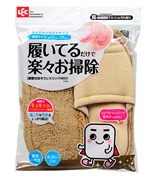 レック 激落ちくん おそうじスリッパＮＥＯ ベージュ S-534 （モップ スリッパ）
