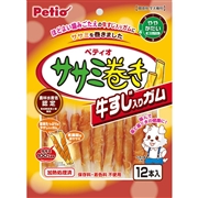 ペティオ ササミ巻き 牛すじ入りガム 12本入