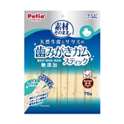 ペティオ 素材そのまま 天然牛皮とササミの歯みがきガム スティック 75g