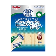 素材そのまま 天然牛皮とササミの歯みがきガム シート 75g