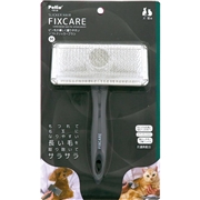 ペティオ 犬猫用 FIXCARE ピン先が優しく握りやすい ソフトスリッカーブラシ M