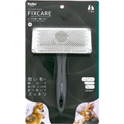 ペティオ 犬猫用 FIXCARE ピン先が優しく握りやすい ハードスリッカーブラシ M