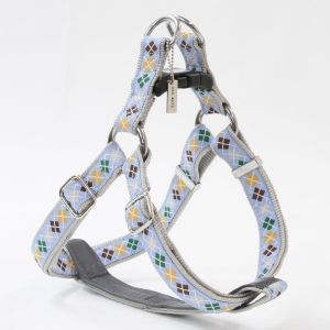 ペティオ アドメイト アーガイルハーネス Ｌ ライトブルー