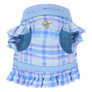 ONE OCTAVE （ワンオクターヴ） チェック柄フリルハーネス ブルー