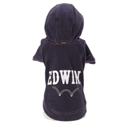 デニムライクパーカー ネイビー S