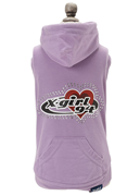X-girl （エックスガール） プラネットハートロゴタンクフーディー パープル