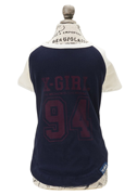 X-girl （エックスガール） ナンバリングラグランTEE ネイビー