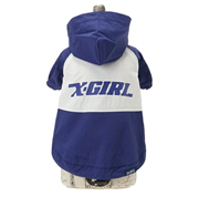 X-girl （エックスガール） 配色マウンテンパーカー ネイビー