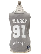 XLARGE （エクストララージ） ロゴナンバリングメッシュタンク グレー