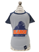 XLARGE （エクストララージ） OGラグラン風メッシュT ネイビー