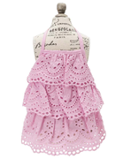 ROPE PICNIC （ロペピクニック） コットンレースティアードキャミワンピ パープル