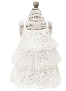 ROPE PICNIC （ロペピクニック） コットンレースティアードキャミワンピ ホワイト