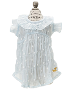 ROPE PICNIC （ロペピクニック） ドットシースルーワンピ ブルー