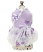 ANNA SUI （アナ スイ） パープルバタフライチャイナバルーンワンピ パープル